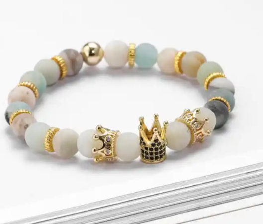 Imperial Crown Bead Bracelet King