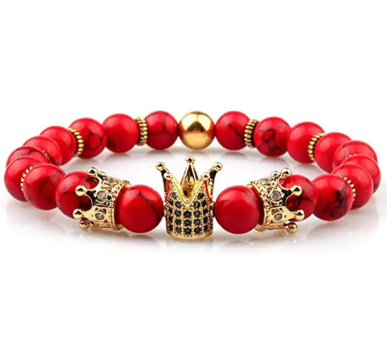 Imperial Crown Bead Bracelet King