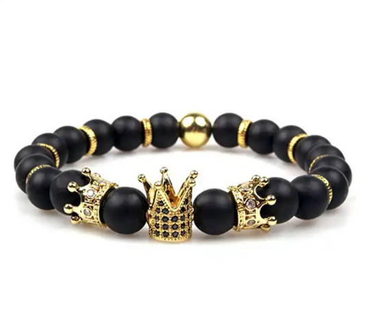 Imperial Crown Bead Bracelet King