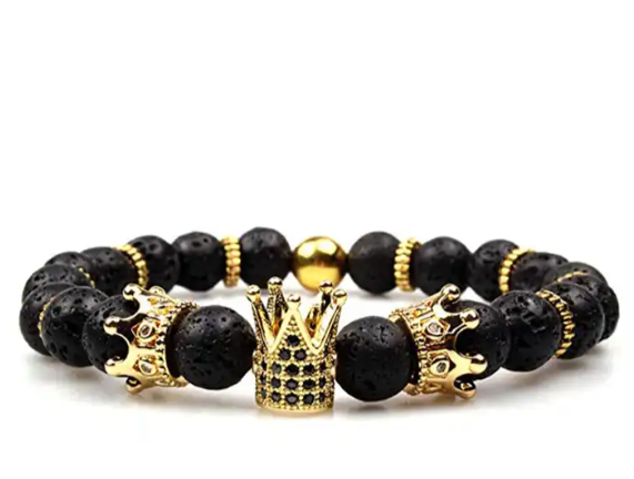 Imperial Crown Bead Bracelet King