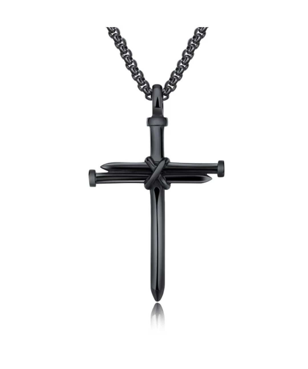 Nail Cross Pendent Necklace